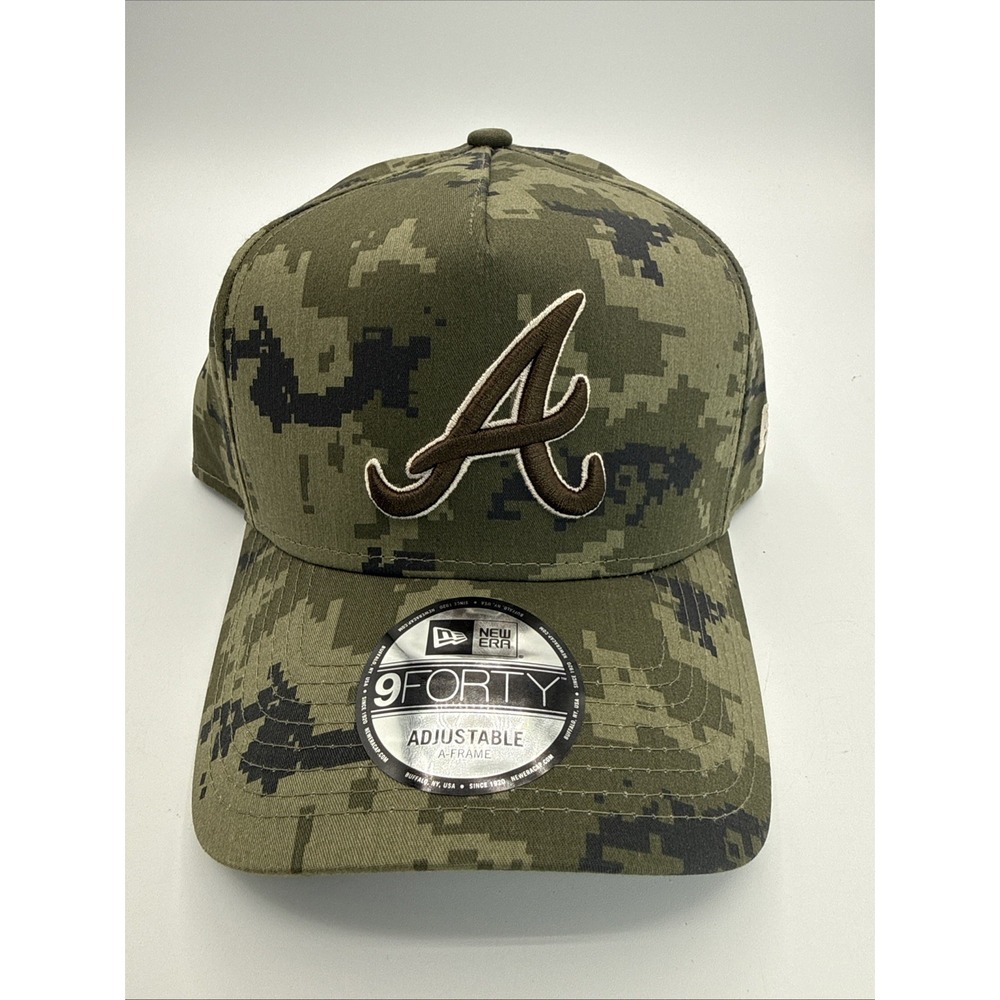 Alanta Braves New Era 9FORTY MLB Digi Camo Baseball Hat Cap SnapBack‎
